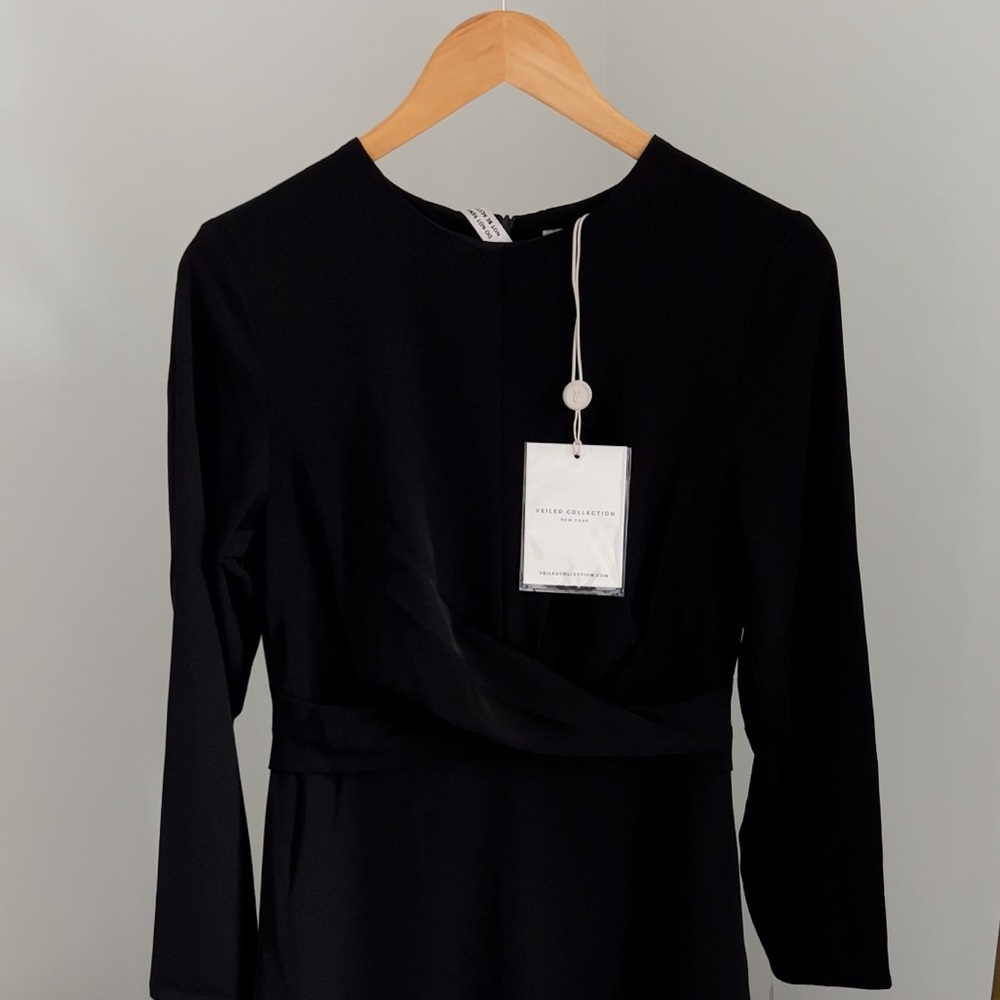 Black Cross Wrap Front Maxi Dress